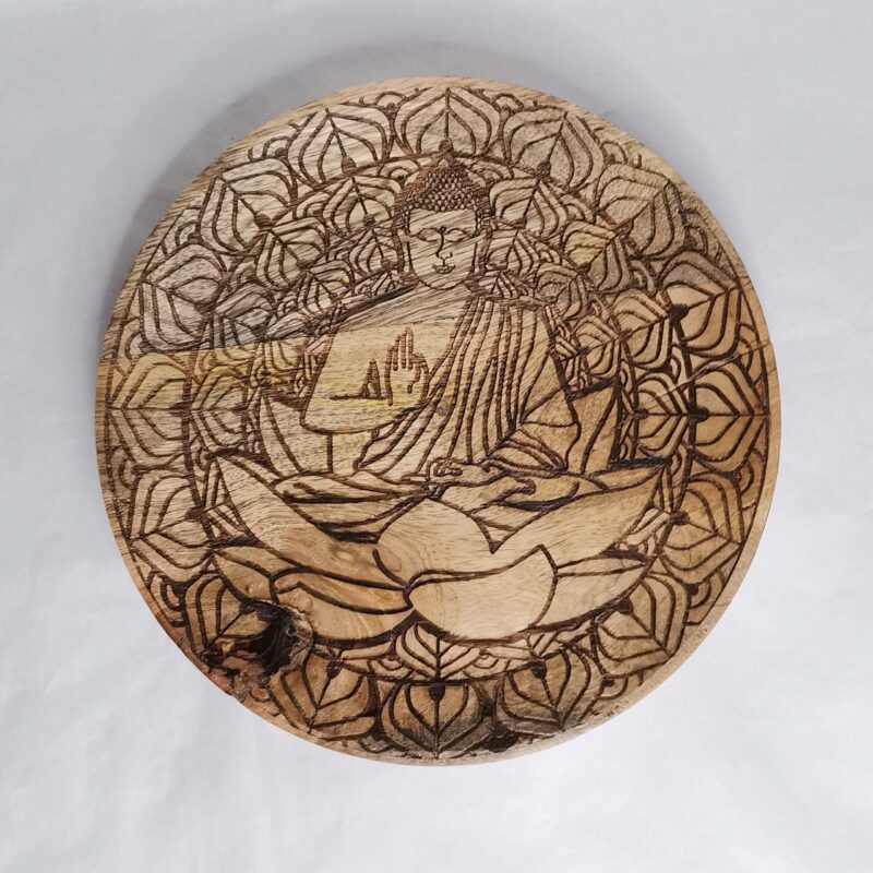 PLATO DE BUDA MADERA