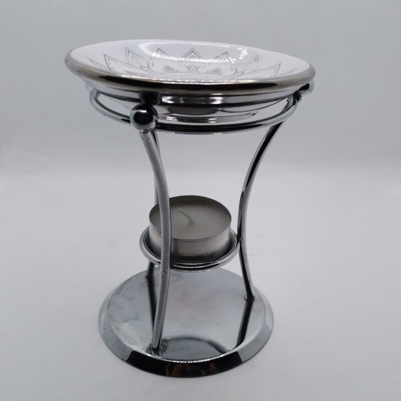 QUEMADOR ACEITES ESENCIALES METAL Y CERAMICA