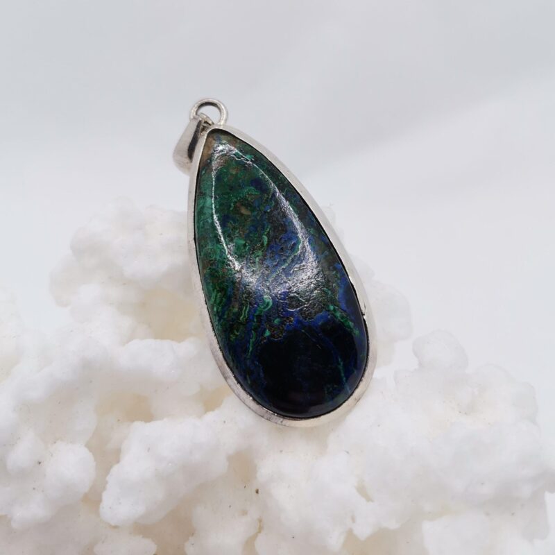 COLGANTE PLATA AZURITA GOTA