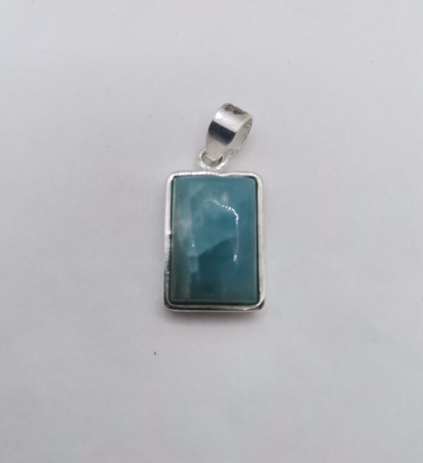 COLGANTE PLATA LARIMAR RECTANGULAR - Imagen 2