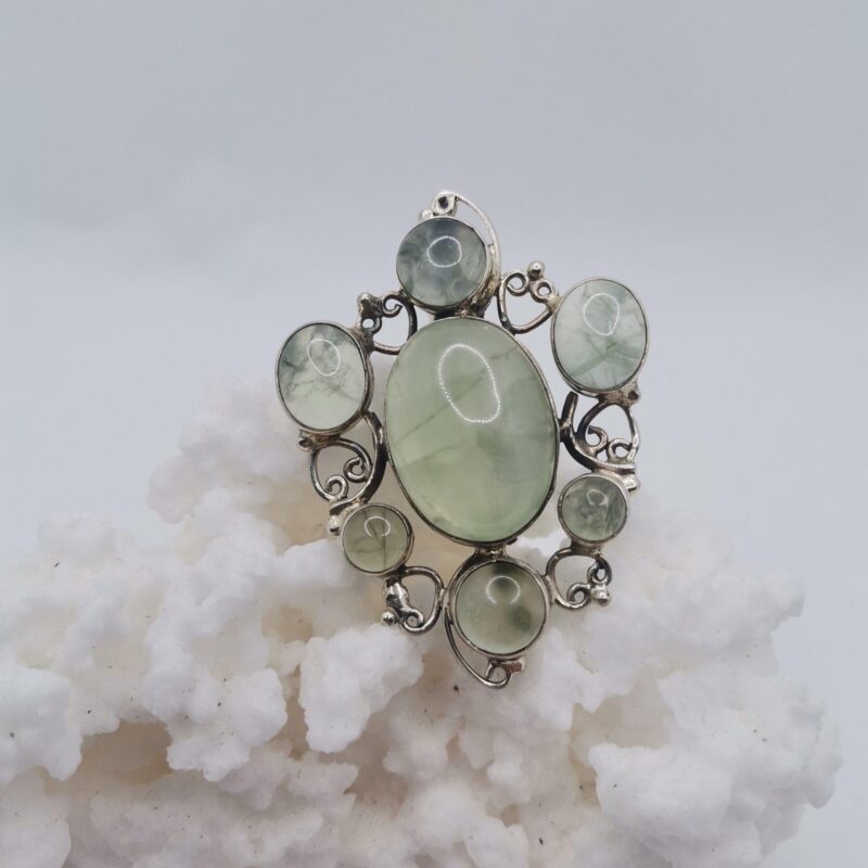COLGANTE RECONVERTIBLE A BROCHE PLATA CUARZO LIMON