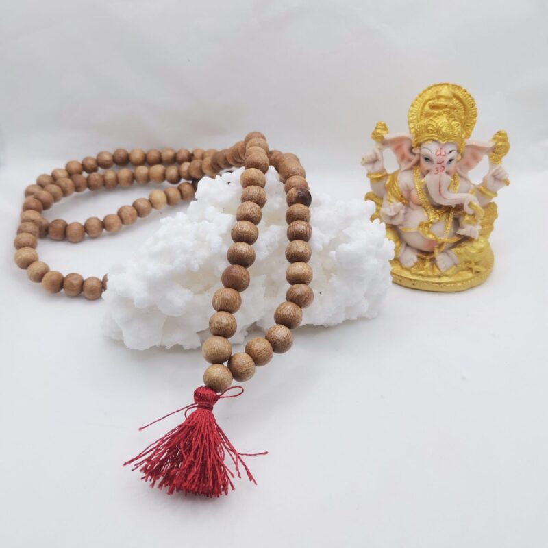 COLLAR JAPA MALA 108 CUENTAS MADERA