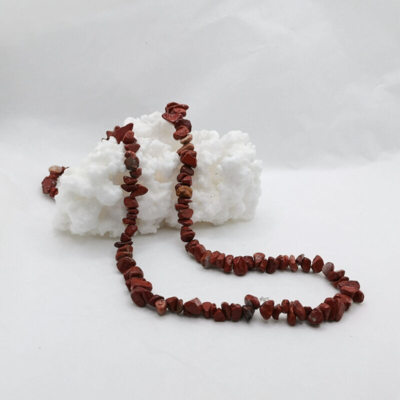 COLLAR MINERAL JASPE ROJO NATURAL