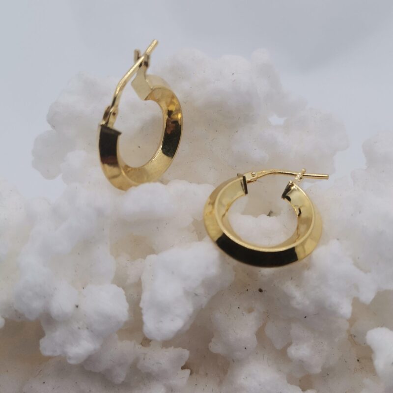 PENDIENTES AROS PLATA ORO GORDO ASIMETRICOS
