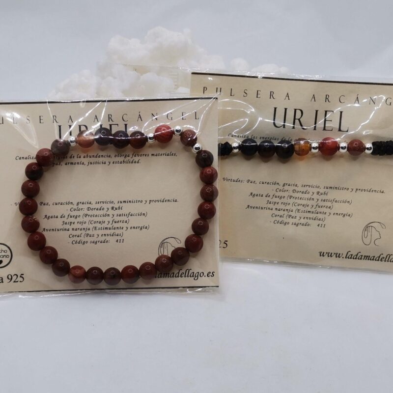 PULSERA ARCANGEL URIEL MINERAL PLATA