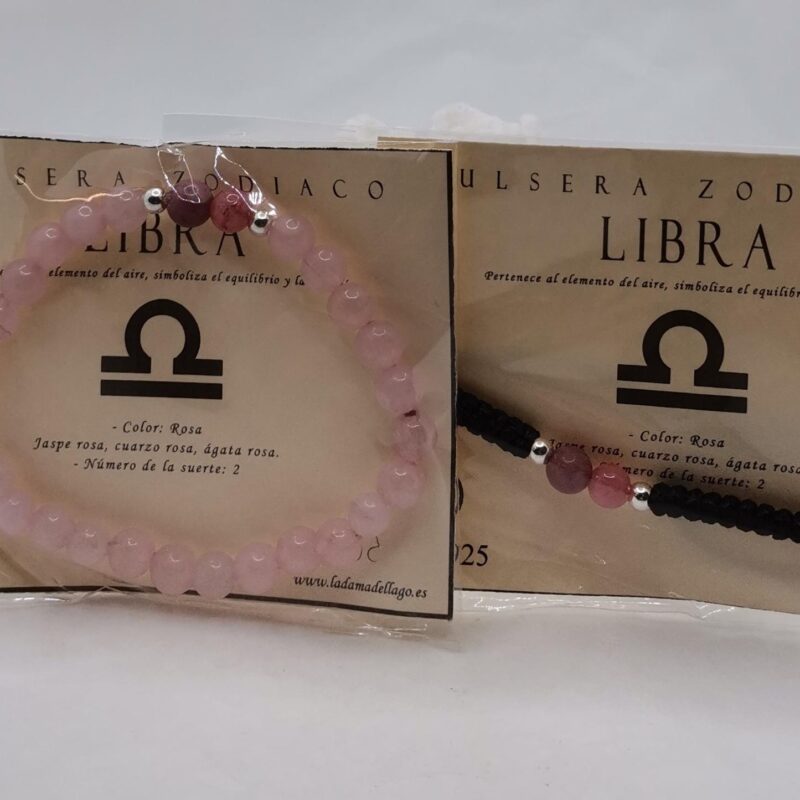 PULSERA HOROSCOPO LIBRA MINERAL PLATA