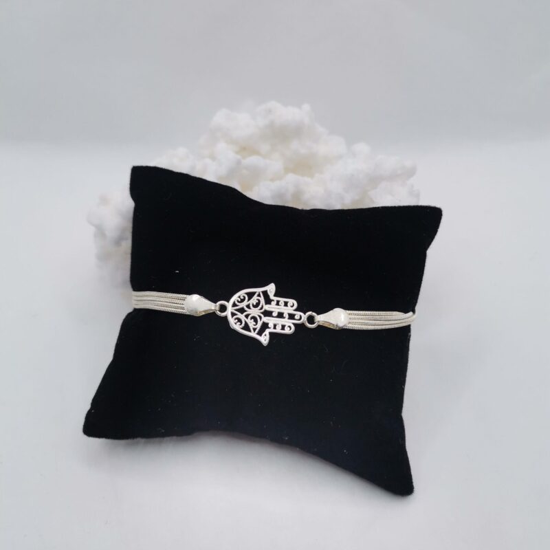 PULSERA MANO DE FATIMA ACERO 20
