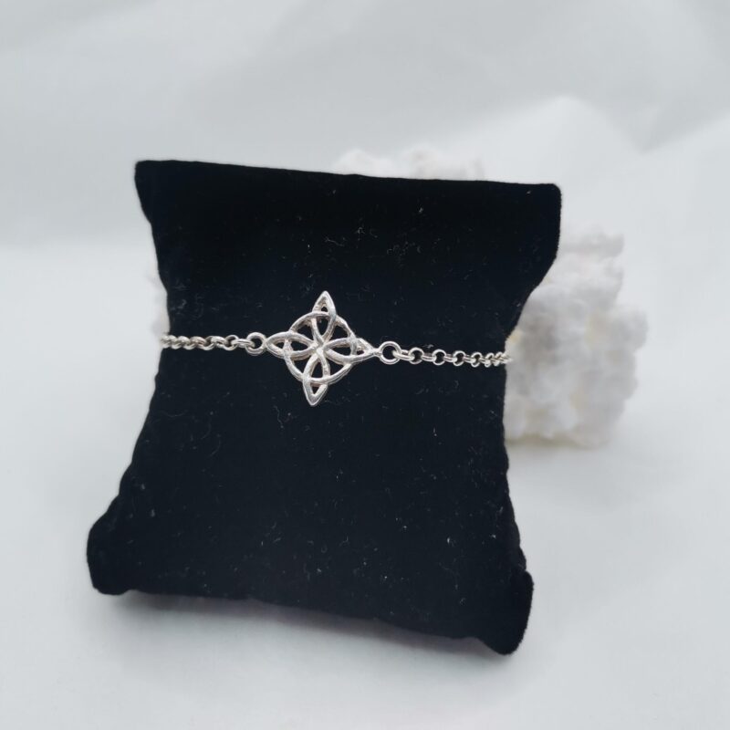 PULSERA NUDO DE BRUJAS PLATA