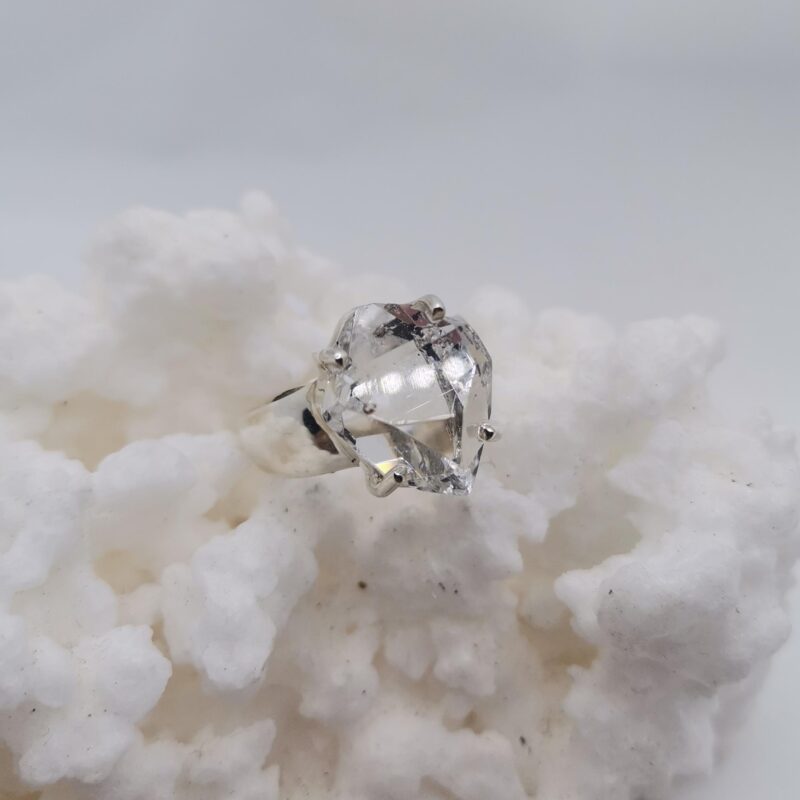 ANILLO DIAMANTE HERKIMER PLATA 250