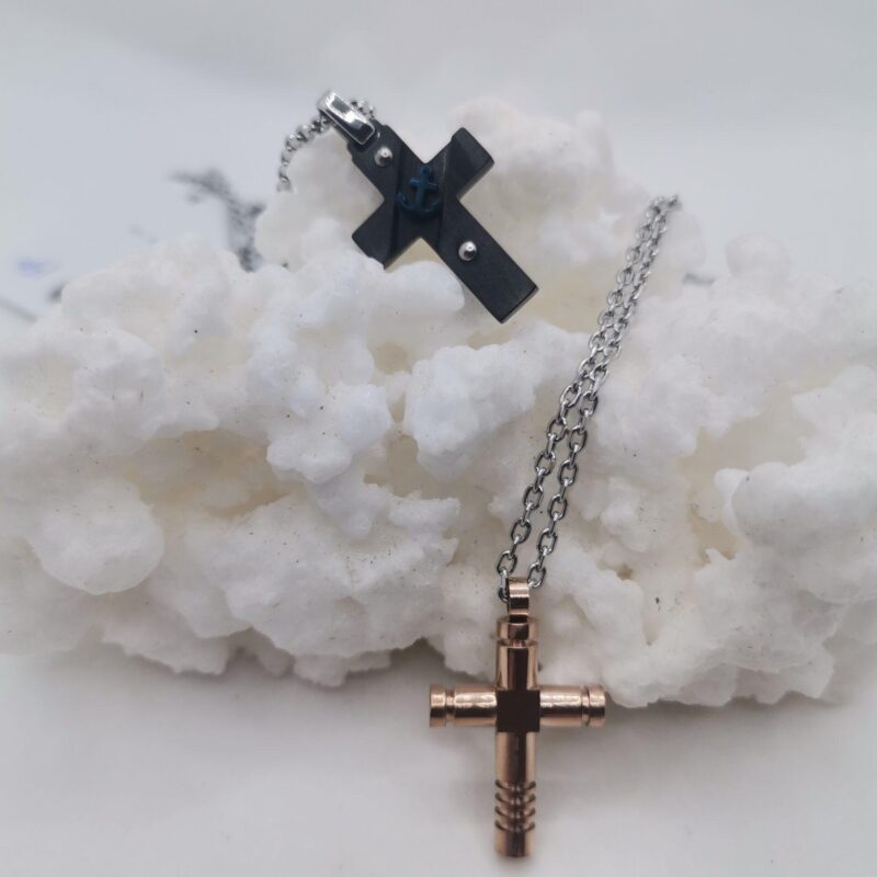 CADENA ACERO Y CRUZ 15