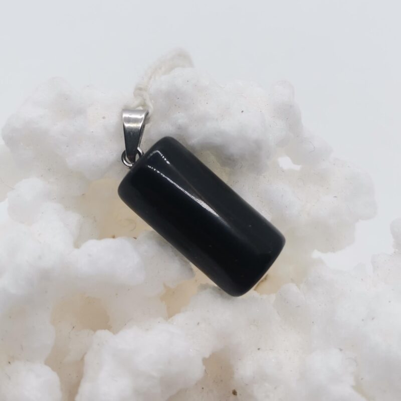 COLGANTE CILINDRO DE ONIX PLATA 15