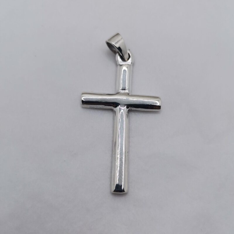 COLGANTE CRUCIFIJO CLASICO PLATA