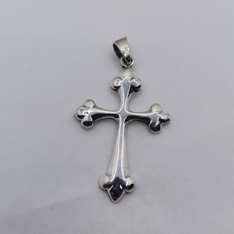 COLGANTE CRUCIFIJO SIN CRISTO PLATA