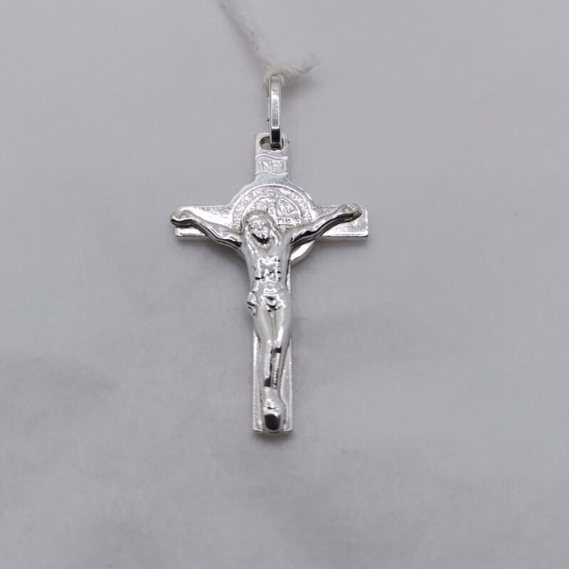 COLGANTE CRUZ Y SAN BENITO PLATA