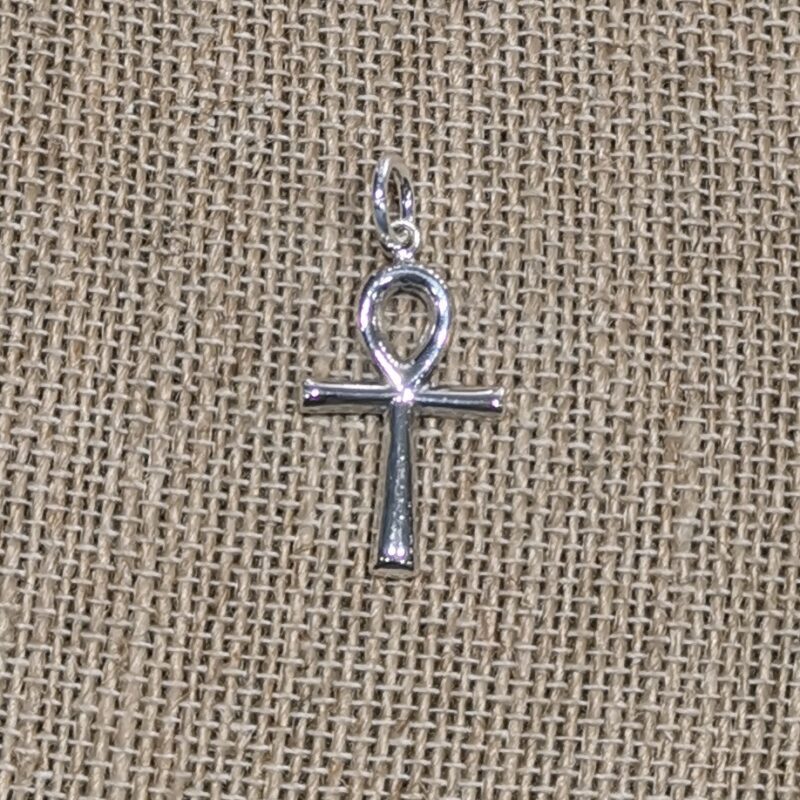 COLGANTE CRUZ DE LA VIDA ANKH PLATA