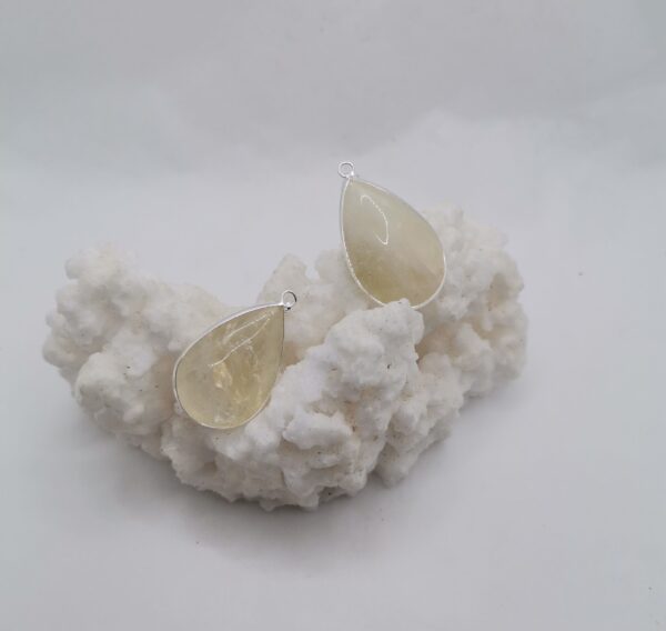 COLGANTE CUARZO CITRINO PLATA GOTA