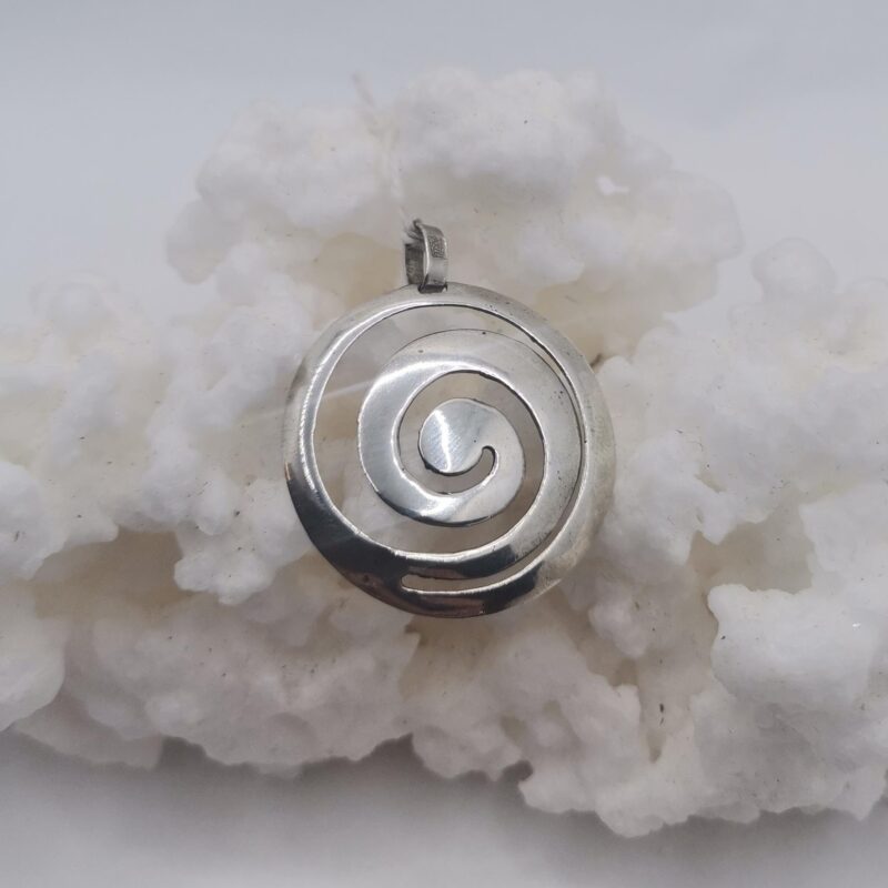 COLGANTE ESPIRAL PLATA