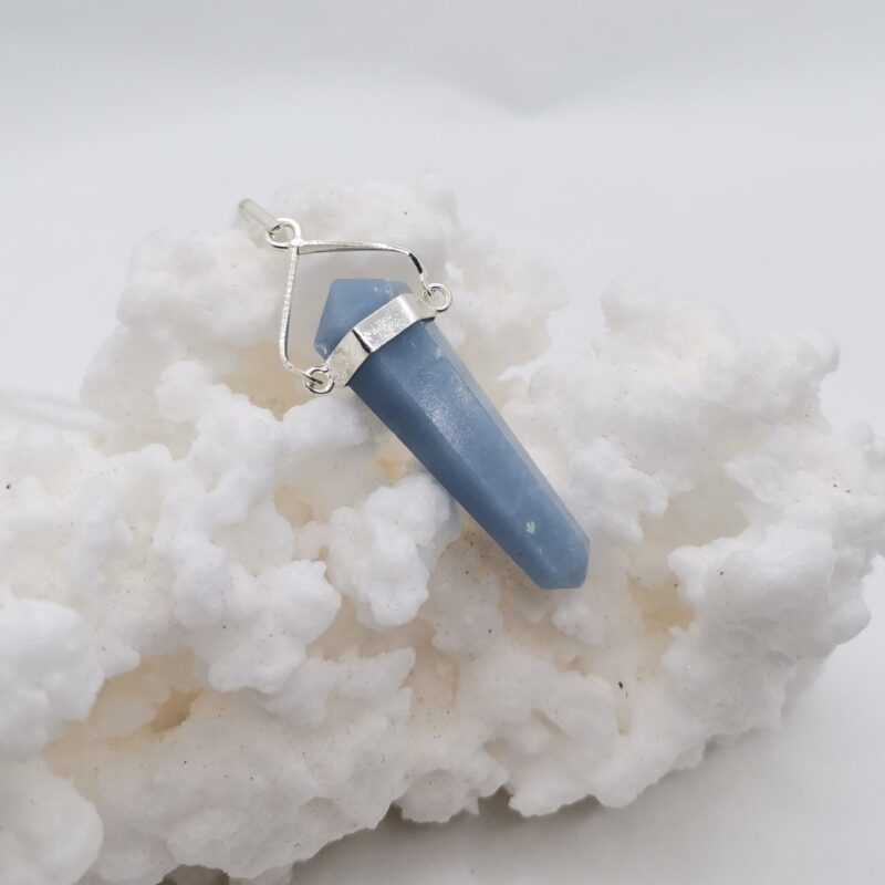 COLGANTE PLATA ANGELITA PUNTA BITERMINADA
