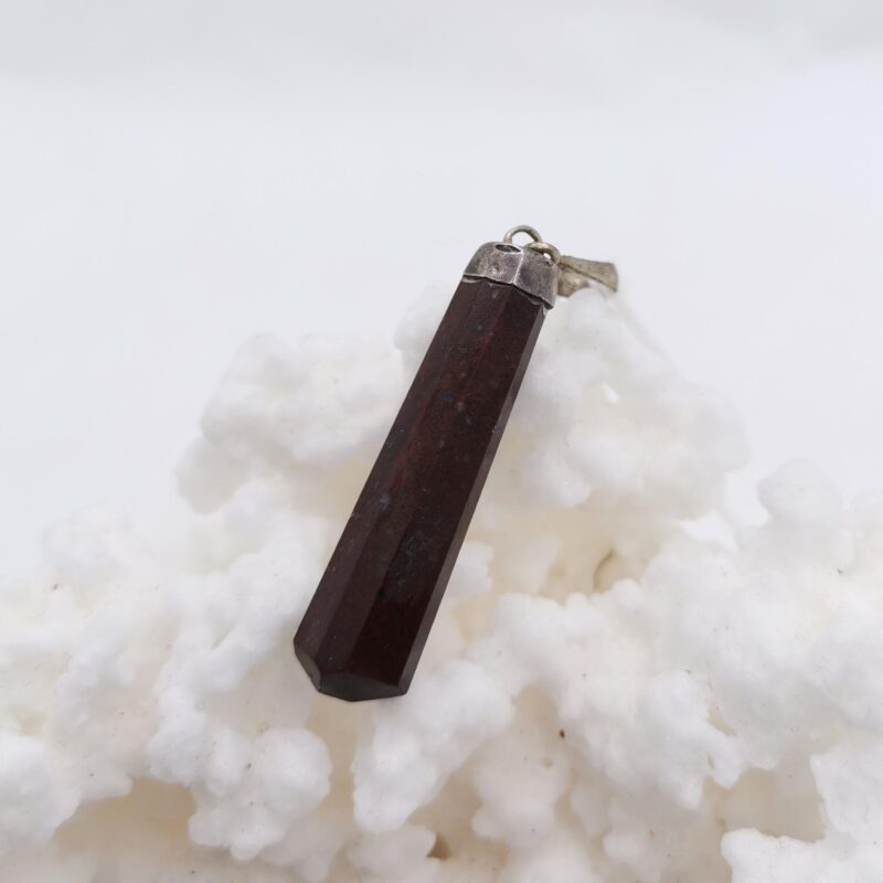 COLGANTE PUNTA DE GRANATE PLATA