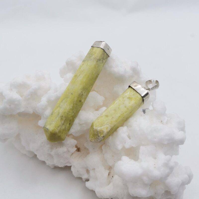 COLGANTE PUNTA DE JADE AMARILLO PLATA 20