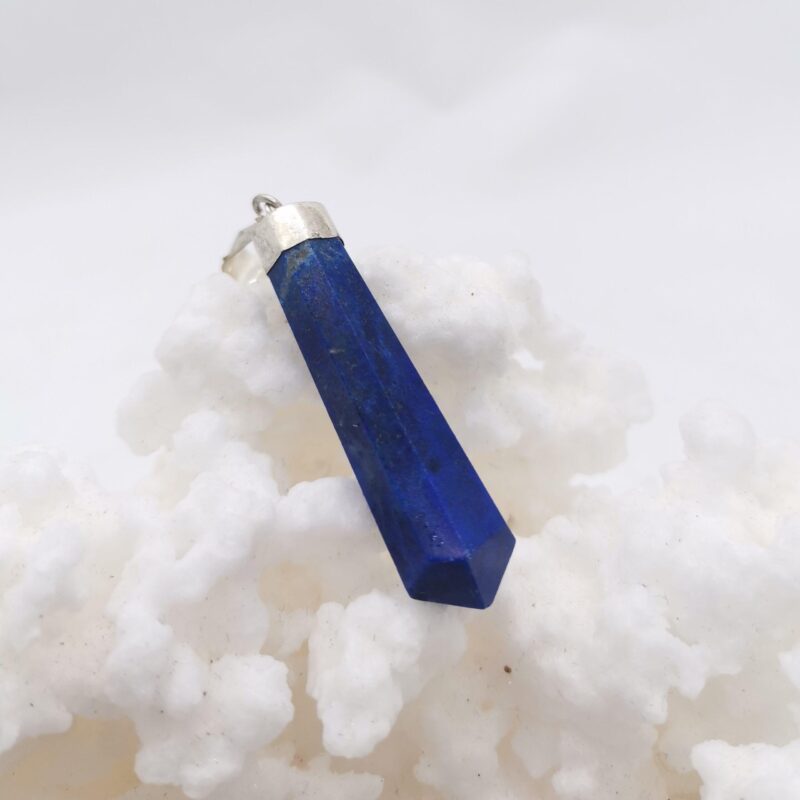 COLGANTE PUNTA DE LAPISLAZULI Y PLATA 30