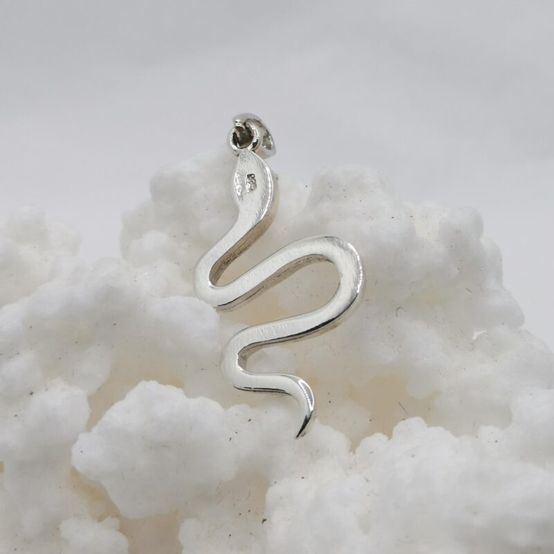 COLGANTE SERPIENTE AMULETO EGIPCIO PLATA 25
