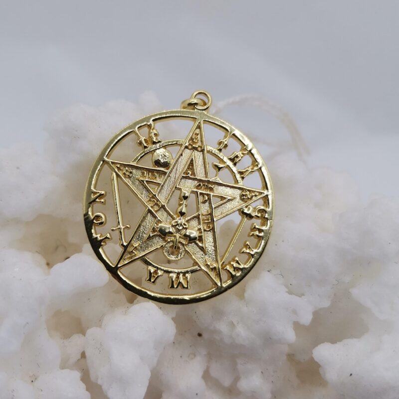 COLGANTE TETRAGRAMATON PLATA ORO 50