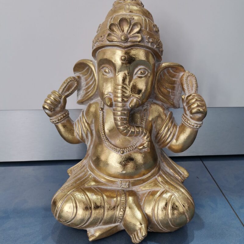 FIGURA GANESHA DORADA