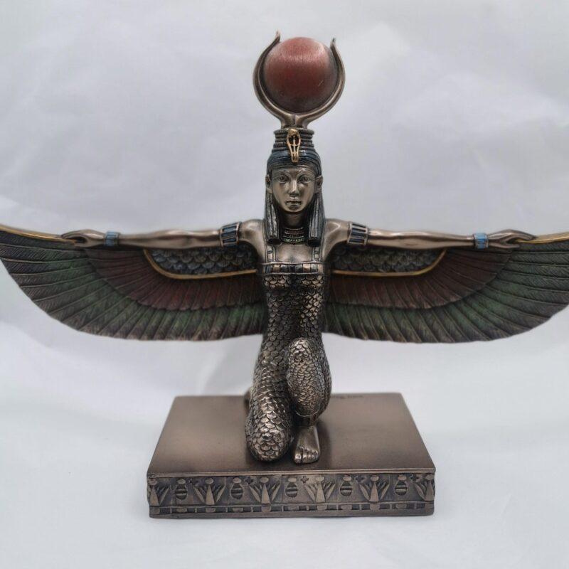 FIGURA ISIS ALADA ARRODILLADA CON CORONA