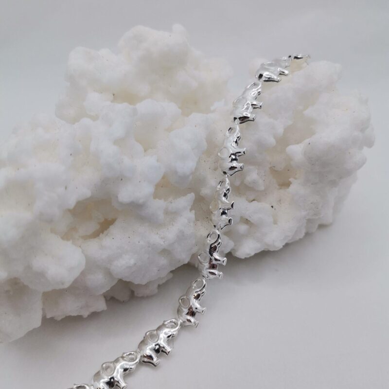 PULSERA ELEFANTES DE LA SUERTE PLATA