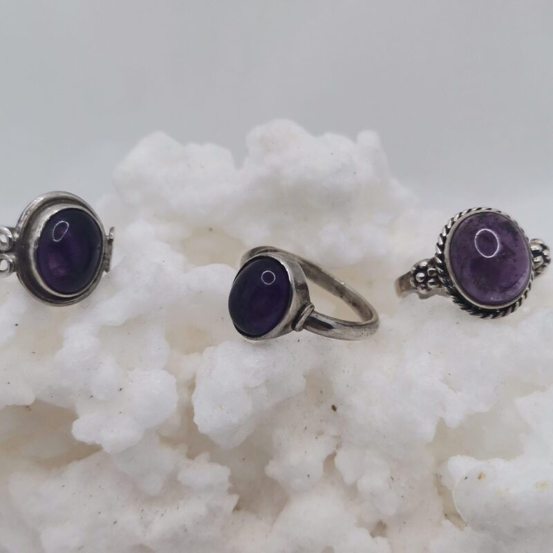ANILLO PLATA AMATISTA VARIOS 35
