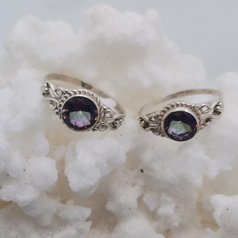 ANILLO PLATA TOPACIO ARCOIRIS 35