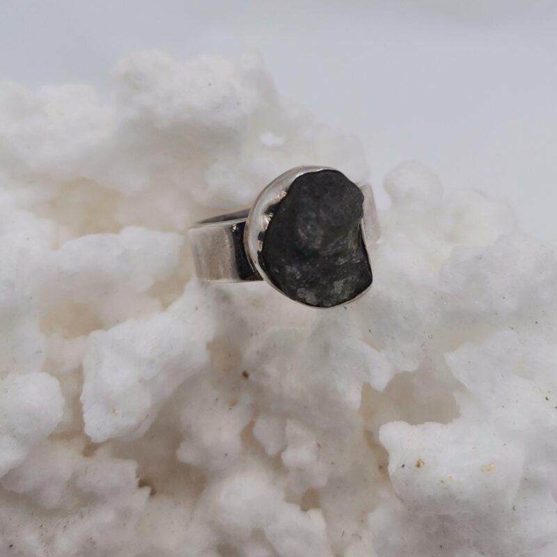 ANILLO PLATA DE LEY Y LABRADORITA EN BRUTO