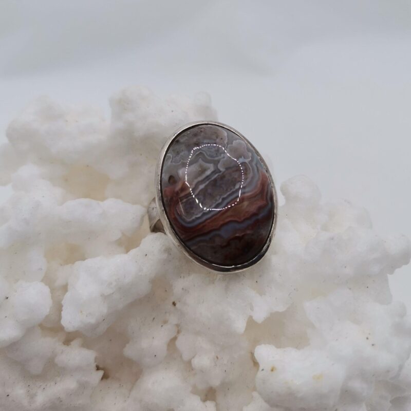 ANILLO PLATA JASPE PICASSO ADAPTABLE