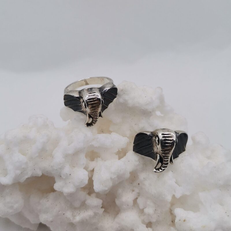 ANILLO PLATA ELEFANTE DE LA SUERTE