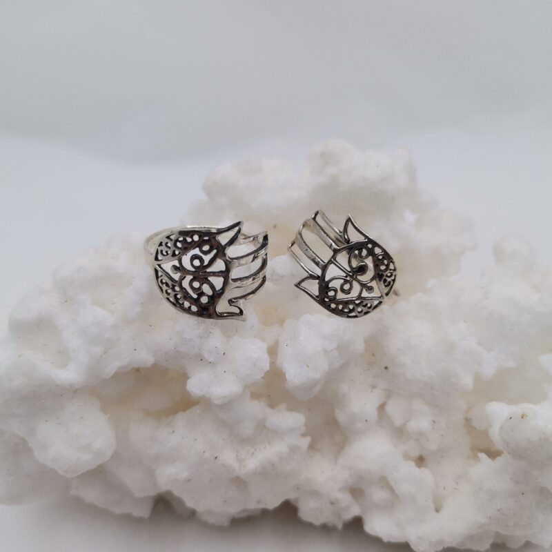 ANILLO PLATA MANO DE FATIMA