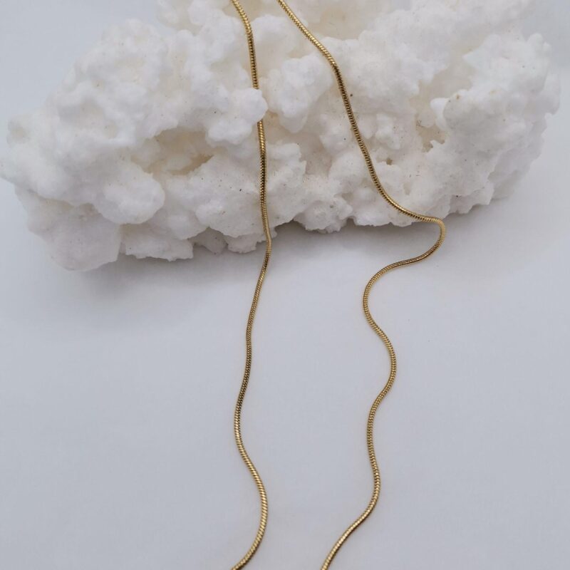 CADENA ACERO DORADO 45 CENTIMETROS
