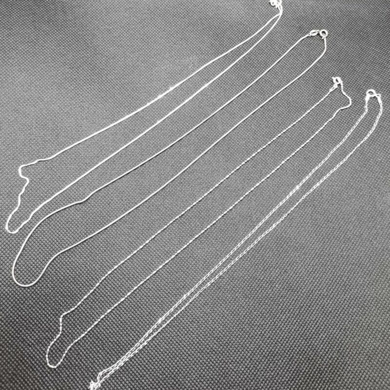 CADENA PLATA 50 CENTIMETROS