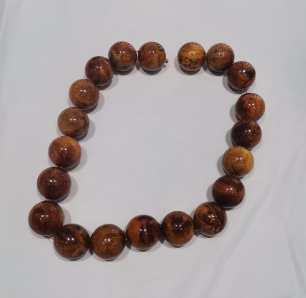 COLLAR AMBAR BOLAS GRANDES