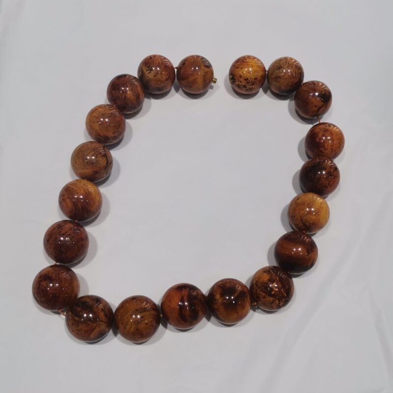 COLLAR AMBAR BOLAS GRANDES
