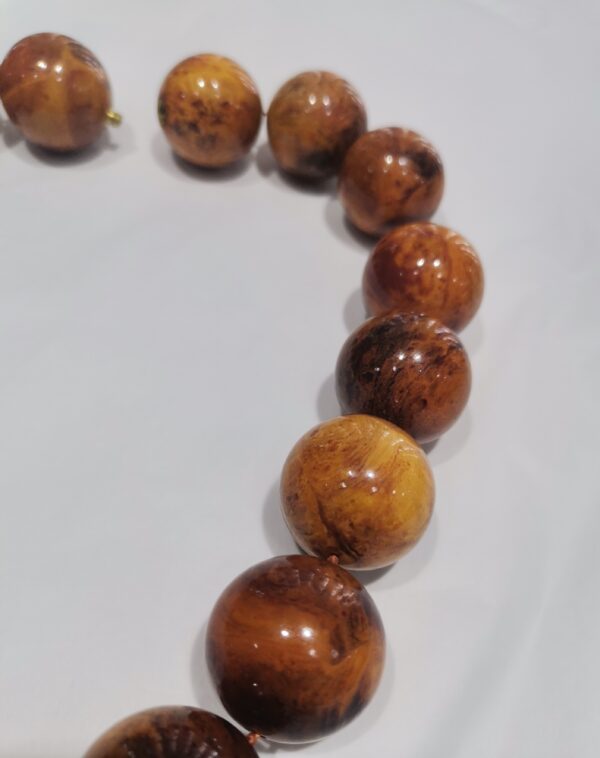 COLLAR AMBAR BOLAS GRANDES - Imagen 3