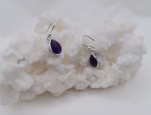 PENDIENTE PLATA AMATISTA LAGRIMA 98 52 167 Y 9