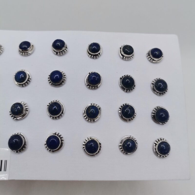 PENDIENTE PLATA LAPISLAZULI BOLA VARIOS 15