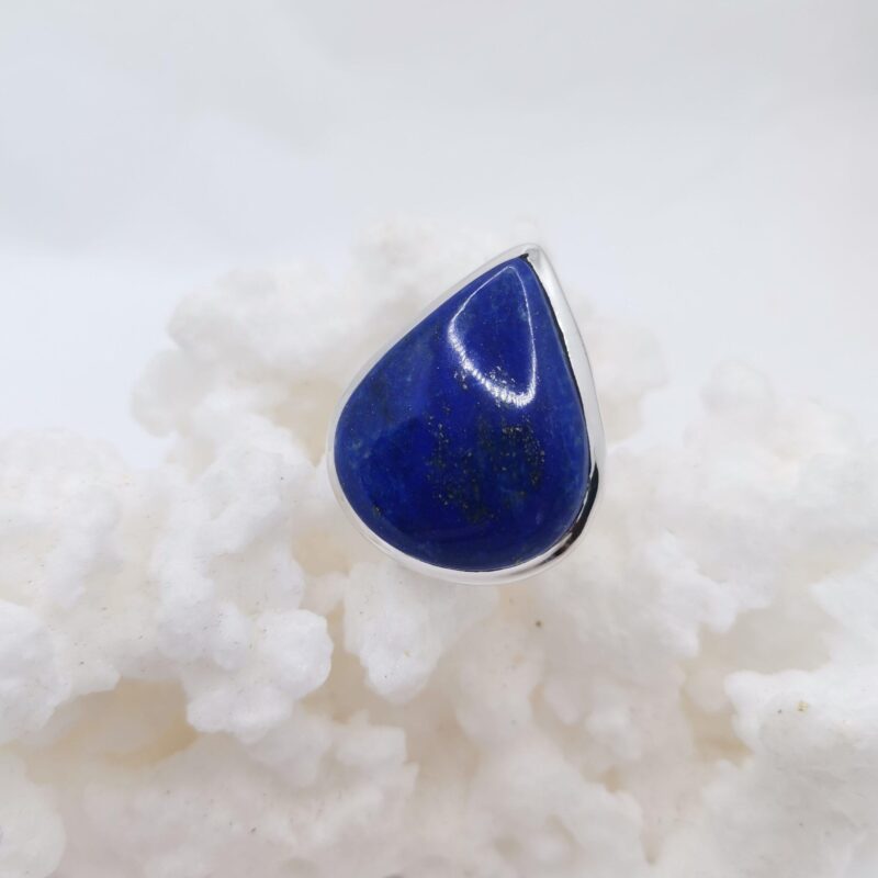 ANILLO PLATA Y LAPISLAZULI GOTA 65