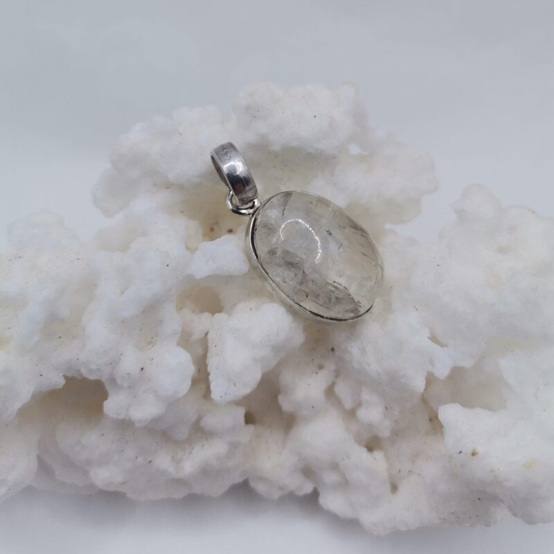 COLGANTE PLATA PIEDRA LUNA OVALADO 55
