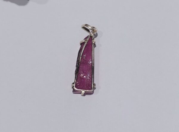 COLGANTE PLATA TURMALINA ROSA EXTRA - Imagen 2