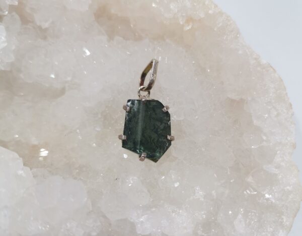 COLGANTE PLATA TURMALINA VERDE EXTRA
