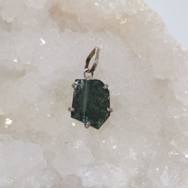 COLGANTE PLATA TURMALINA VERDE EXTRA