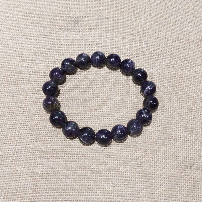 PULSERA MINERAL 10 MM AMATISTA