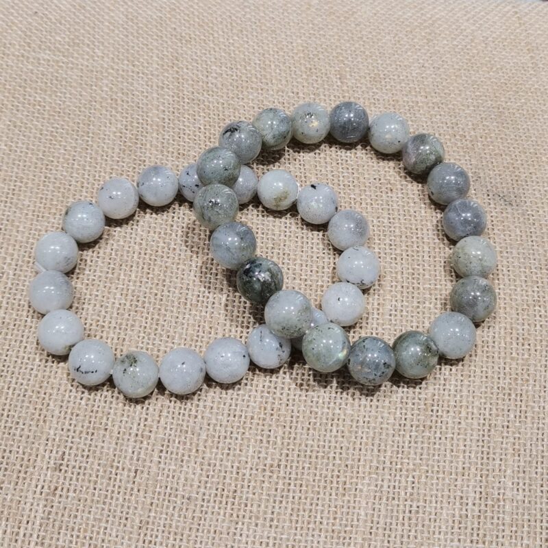 PULSERA MINERAL 10 MM LABRADORITA